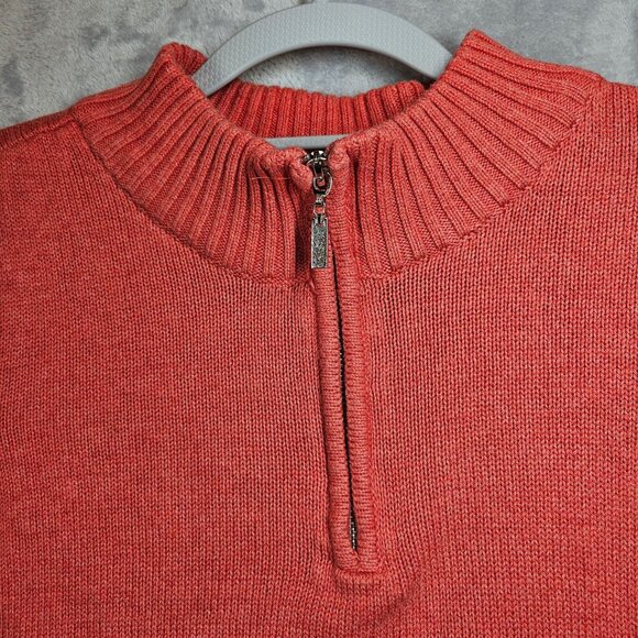 Croft&Barrow Sweater Women XL peachy feminine business Cotton preppy nerd school - Picture 3 of 9